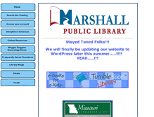 Tablet Screenshot of marshallpublib.org